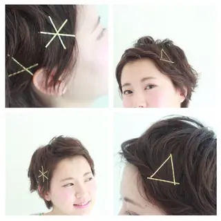 ショート ヘアアレンジ 高木 麻知子のヘアスタイル