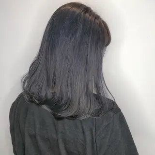 セミロング カラー KNOWHOW京都所属・トレンド/顔まわり/ レイヤー/グレージュのヘアスタイル