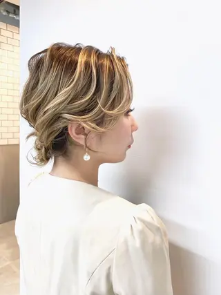 ミディアム 🌟天王寺ヘアセット 🥑アレンジ師🌟のヘアスタイル