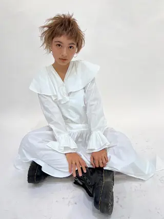 ショート 上浦 風花のヘアスタイル