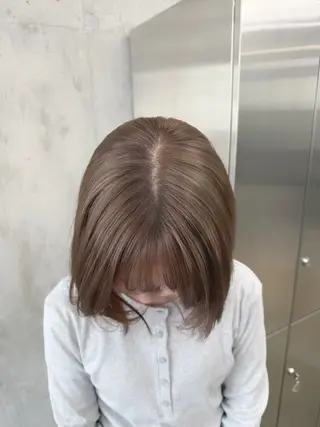 ミディアム カラー 高橋大樹/グレージュ 透明感/髪質改善のヘアスタイル