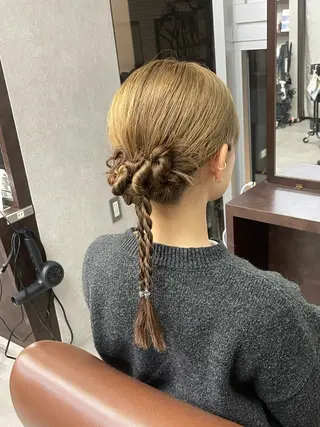 ロング フレアジェネラス所属・堀 綾花のヘアスタイル