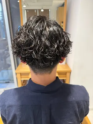 パーマ メンズ 鈴木弥月/大人ボブ× 透明感カラーのヘアスタイル