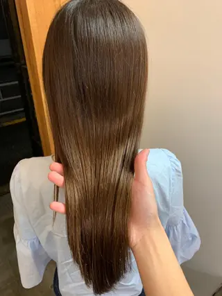 ロング 艶髪color💎髪 質改善ストレート大吉のヘアスタイル