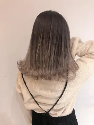 ミディアム 🌟髪質改善ケアカラ ー美髪縮毛矯正y🌟のヘアスタイル