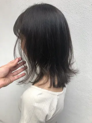 ミディアム カラー SALOWIN三軒茶屋店所属・髪質改善/艶髪 やまなかのヘアスタイル