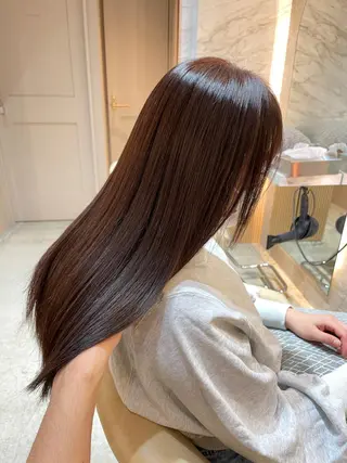 ロング カラー レイヤー/韓国ヘア 縮毛矯正🫧鈴木颯のヘアスタイル