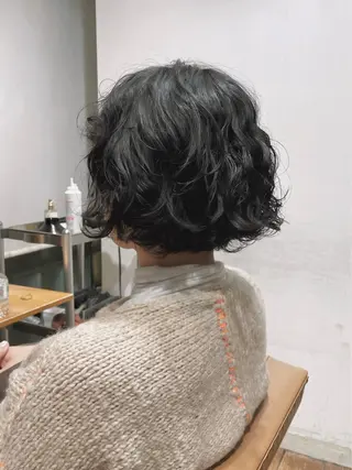 ショート パーマ カット/パーマモデル 募集🩵　yukaのヘアスタイル