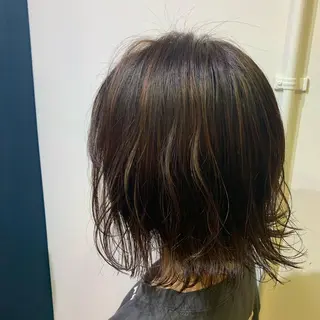 ミディアム カラー ヘアアレンジ 山崎 澪 レイヤーカット/大宮のヘアスタイル