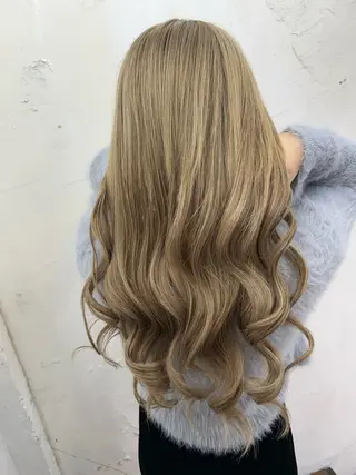ロング カラー 下妻 カラーエクステ難波のヘアスタイル