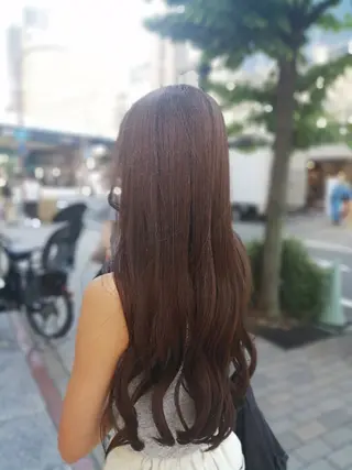 ロング カラー 福永 ちひろのヘアスタイル