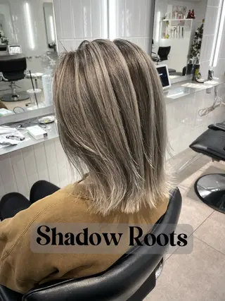 セミロング カラー 表参道/ハイライト 髪質改善ストレートのヘアスタイル