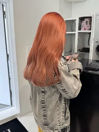 ロング カラー ヘアアレンジ 艶ハイトーン/ヘア アレンジAYAKAのヘアスタイル