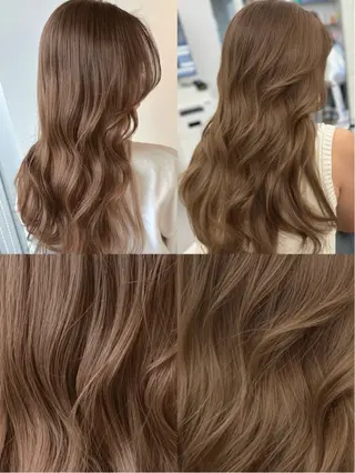 ロング カラー 顔まわりの神様✨ 透明感カラー藤嶋秀幸のヘアスタイル