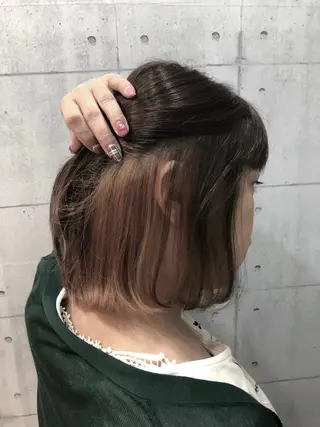 ミディアム カラー 金沢 広美のヘアスタイル