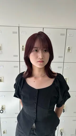 ミディアム カラー ガーリーstyle ❤︎misaki🏹のヘアスタイル