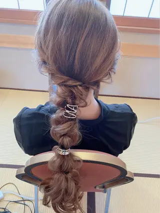 ロング ヘアアレンジ セットサロン      ラフテル所属・大阪/ヘアアレンジ /似合わせset💐のヘアスタイル