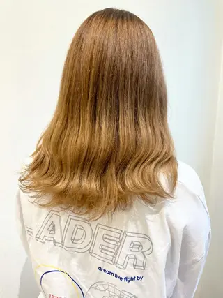 ミディアム カラー 岩戸 新のヘアスタイル