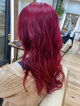 ロング カラー おおつき ありかのヘアスタイル
