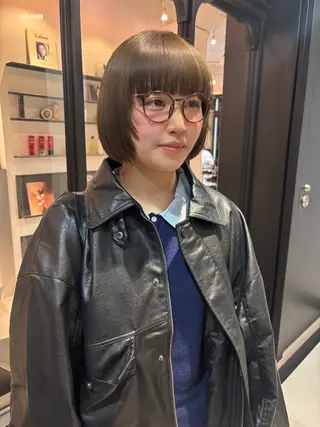 ショート riria/ボブ /ブラウンカラー🎀のヘアスタイル