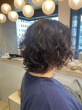 ショート パーマ オリーブベージュ/シ ョートボブたまき🧡のヘアスタイル