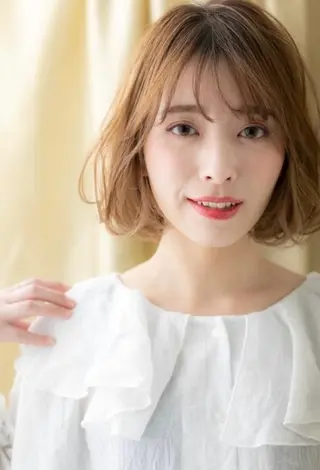 ミディアム カラー パーマ 似合わせ✨透明感🫧 佐藤優斗のヘアスタイル