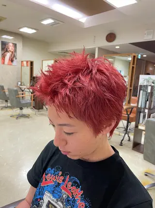 ショート カラー CARE SHINSAIBASHI所属・縮毛・酸性ストレート 特化のヘアスタイル