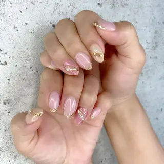 ミディアム カラー パーマ ヘアアレンジ メンズ キッズ ネイル マツエク・マツパ Salon Ｋのネイルデザイン