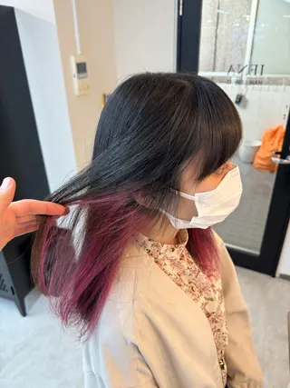 ロング カラー 沖見 颯斗のヘアスタイル