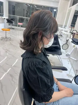 ミディアム 🩶大人韓国ヘア 渋谷/Satsukiのヘアスタイル