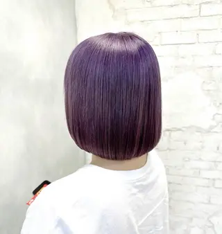 ショート カラー レイヤーブリーチ特化 ホワイト専門/岸のヘアスタイル