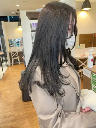 ロング カラー 髪質改善/ブリーチ 田代 龍我のヘアスタイル