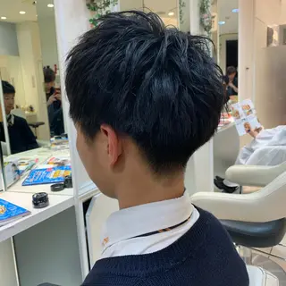 ショート メンズ 毛流れが作れる 縮毛矯正/渡部純生のヘアスタイル