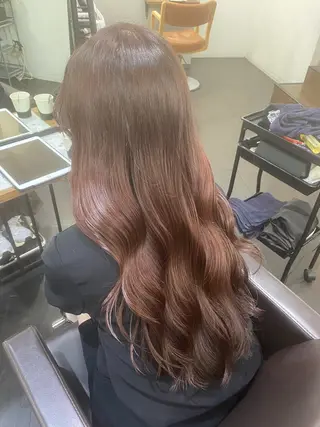 ロング カラー ヘアアレンジ 🍒ᩚ名駅/艶髪 縮毛矯正/あゆ🍒ᩚのヘアスタイル