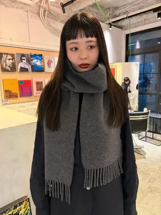 ロング パーマ Loom.所属・村上雅人 ナチュラルモードのヘアスタイル