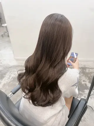 ロング カラー ヘアアレンジ ハイトーン/レイヤー ハッシュカット/牧原のヘアスタイル