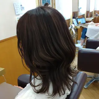 ミディアム 仮屋 敬介のヘアスタイル