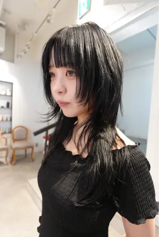 ロング ハイトーン/レイヤー /senaのヘアスタイル