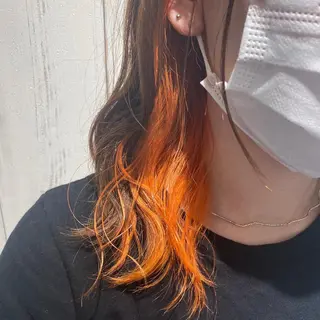 セミロング カラー 透明感カラー🌈 菊池 結衣のヘアスタイル