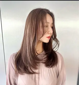 セミロング 薮本 真優のヘアスタイル