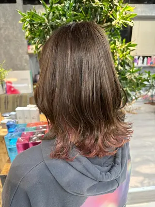 ミディアム 【.ico】心斎橋/ ウルフ/飛田ゆうきのヘアスタイル