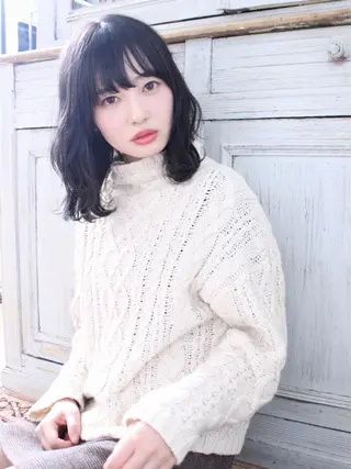 ミディアム カラー パーマ ooit所属・ooit 【オーイット】のヘアスタイル