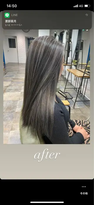 ロング ハイトーンボブ Mizuki.のヘアスタイル