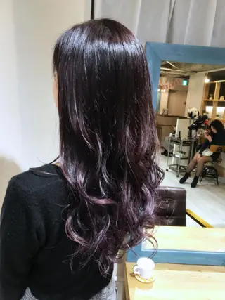 ロング カラー パーマ ヘアアレンジ メンズ キッズ ネイル マツエク・マツパ バレイヤージュ/ 髪質改善/渡邉悟🌱のヘアスタイル