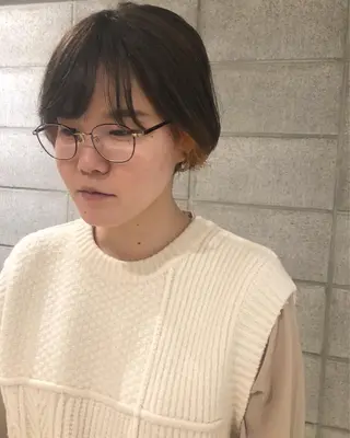 ショート カラー ボブ/ミニボブ/ 立河今日子のヘアスタイル