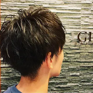 ショート パーマ メンズ ヒロ銀座 バーバーショップ神楽坂所属・ひらお あおとのヘアスタイル