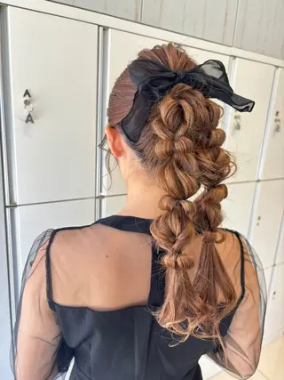 ロング ヘアアレンジ ボブカット/アレンジ /さきのヘアスタイル