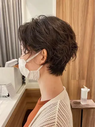 ショート パーマ TYCHE GINZA所属・🍃服部 雅哉🍃銀座◎のヘアスタイル