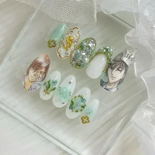 セミロング ネイル 池袋痛ネイル Nok. 渡辺のネイルデザイン