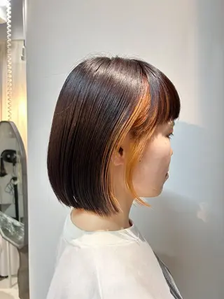 カラー ⚪️ニュアンスカラー ⚪️ハイトーン　マユのヘアスタイル